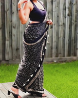 "Kaali Nazm" Saree