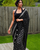"Kaali Nazm" Saree