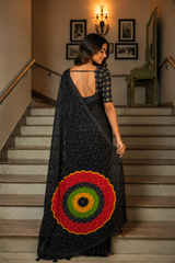 "Morika" Ajrakh Silk Saree