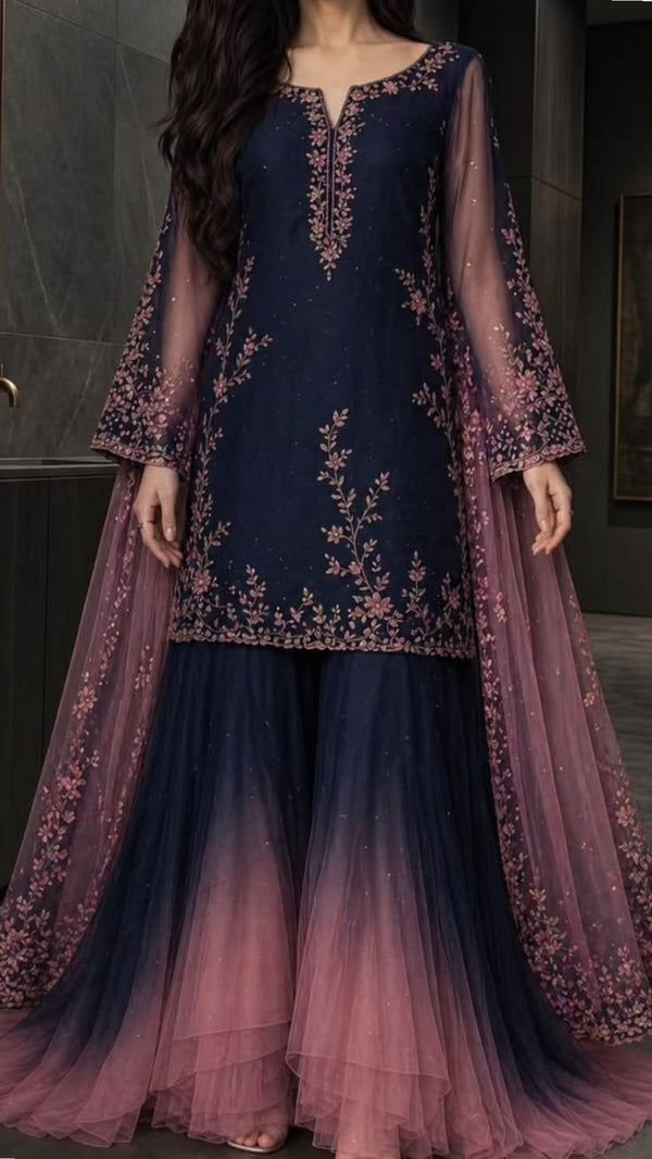 Zari Ajrakh Blend