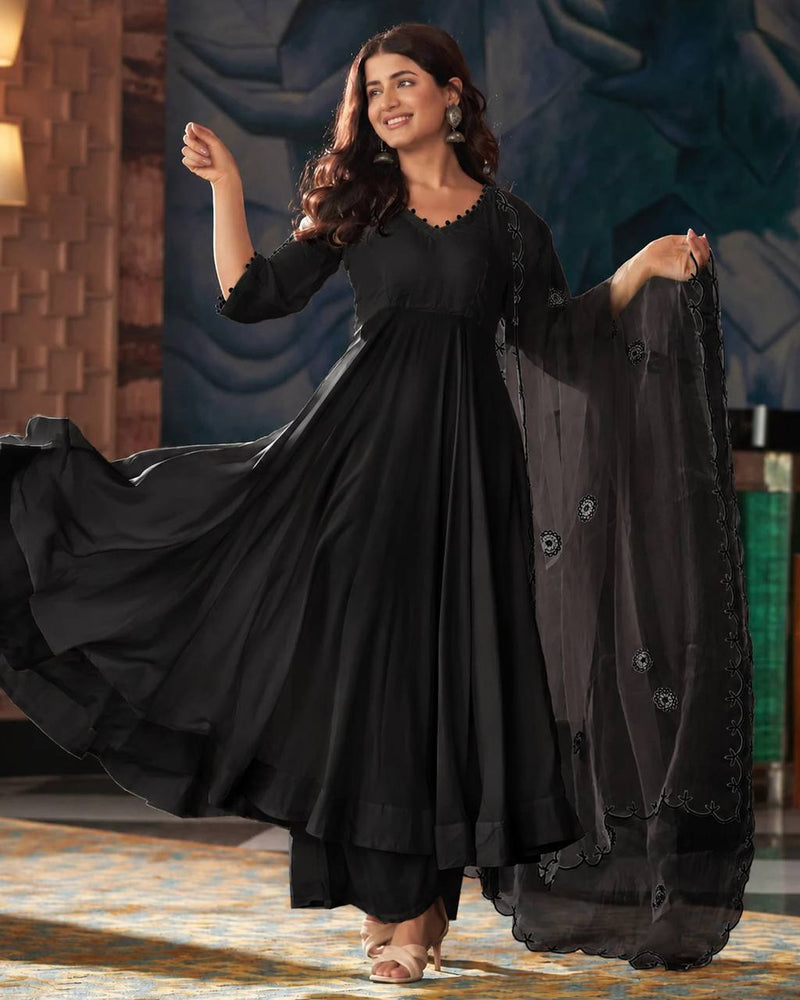 "Siyah" Black Anarkali Set