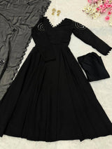 "Siyah" Black Anarkali Set