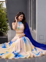 "Noorjahan" Floral Printed Lehenga Set