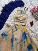 "Noorjahan" Floral Printed Lehenga Set