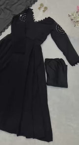 "Siyah" Black Anarkali Set